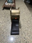Antique Waterbury Ships Bell Mantel Clock Wheel Brass 8 Day Working And Striking