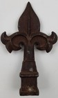 Fleur Di Lis Cast Iron Fence Finial Post Topper Weathered