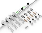4-24ft Stainless Steel Sliding Barn Door Hardware Closet Track Kit Single double