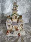 Lenox Haunted House Candle Holder Halloween Vintage 2002
