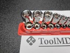 Snap-on Tools Usa New 10pc 3 8  Drive Sae Master Flare Nut Socket Set 207frx 