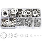 800 Pcs 304 Stainless Steel Flat Washers Assortment - 9 Sizes For Diy Projects