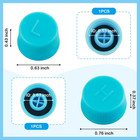 2pcs Car Air Conditioner Valve Caps dustproof Car Ac Caps With Built-in Gasket I