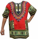 African Men Women Dashiki Cotton T Shirt Blouse Traditional Hippie Unisex Top Tr