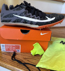 Mens Nike Zoom Rival Track Sprint Spikes Shoes White black-metallic Size 10 5