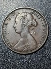 1861 Nova Scotia Canada Large Cent Victoria Clgdr