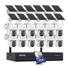 Annke 4mp Wireless Pt Security Ip Camera System Wifi Solar Battery Two Way Audio