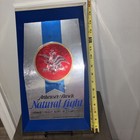 Anheuser Busch Budweiser Vintage Natural Light Beer Mirror Sign