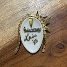 Vtg 90   s Ltd Edition Art Deco Porcelain Face Rhinestone Flapper Headdress Signed