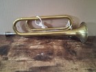 Rare Vtg Rexcraft Boy Scouts Of America Brass Bugle W case Mouthpiece Pristine 