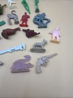 Vintage Lot Of 25 Cracker Jack Toy Charms Miniature Gumball Prizes Plastic