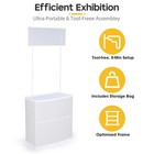 Instahibit Portable Promotion Counter Table Booth Trade Show Display Stand