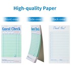 Zparik 6 Pack Guest Checks Books  Server Note Pads  Green 6pcs