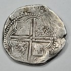 1589-1609 Cob 8 Reales Spanish Potosi Bolivia 26 6g Assayer B 4th Period  j341