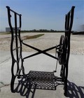 Treadle Sewing Machine  Cast Iron Base  Industrial Age Singer Steampunk Qr 