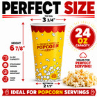 24 Oz Disposable Popcorn Cups Movie Theater Carnival Party Event Supplies
