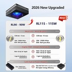 Popbloom Rl115 Wifi Marine Led Aquarium Light Full Spectrum Coral Reef Saltwater