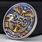 10pcs Us 250th Anniversary Silver Plated Medal Patriotic Eagle Challenge Coin