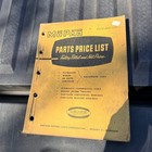 Original Mopar Parts Price List Catalog 1951