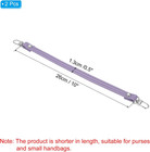Leather Purse Handle Strap  2 Pcs 10 Inch Leather Purse Strap Replacement Diy Wo