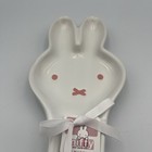 Nwt Miffy Pink Floral Bunny Shape Ceramic Spoon Rest By Magenta