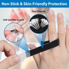 Andecoco Buddy Tape Finger Straps  10pcs Black Wrap One Size 