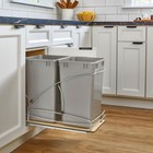 Rev-a-shelf Double 27 Qt  Pullout Trash Containers  Gray  54wc-1527sc-17-1