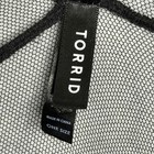 Torrid Lace Kimono Shawl Womens One Size Black Floral Open Boho Whimsigoth Goth