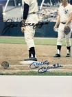           mickey Mantle And Joe Dimaggio Autographed 8x10 With Coa        