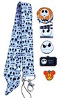 Nightmare Before Christmas Jack Skellington Lanyard Set With 5 Disney Pins  new 