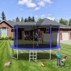 14ft Commercial-grade Trampoline With Enclosure  For Outdoor indoor Fitness