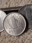 Heavily Circulated East German 1 Pfennig  Gdr Coin With Flaws    1 Coin 