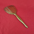 Vintage Handheld Vanity Mirror Floral Design Gold Tone
