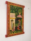 Wooden Window Jharokha Hand Painted Radha Krishna Elephant Traditional Decor Art