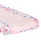 Bedtime Originals Blossom Watercolor Floral Changing Pad Cover - Pink gray
