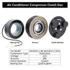 Ac A c Compressor Clutch Kit Fits For Mazda 3 5 Cx-7 2 0 2 3 2006 2007 2008 2009