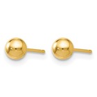 Leslie s Ball Post Earrings 4mm 10k Yellow Gold Hollow