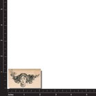 Wood Rubber Stamp  Lady With Hair  Funny woman  Person face victorian head crazy