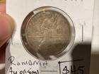 Romania 1914 2 Lei Silver Au Original