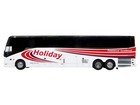 Prevost H3-45 Coach Bus  holiday Tours  White With Red Graphics Limited Edition