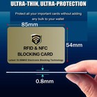 Rfid Blocking Cards - 2 Pack  Protects Entire Wallet purse  Nfc contactless B   