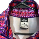 Nike Pro Hyperwarm Dri-fit 1 2 Zip Pullover Women S Aztec Pixel Pink Purple