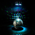 Disco Ball With Motor And Light  8  Hanging Mirror Ball And 6rpm Batteries Power
