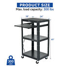 41   3-layers Media Laptop Computer Av Cart Tabel W  Power Strip Office Room