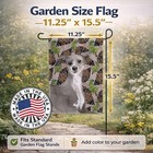 Caroline s Treasures Italian Greyhound Pine Cones Garden Flag Bb9597gf