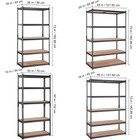 Vevor Storage Shelving Unit Garage Storage Rack 5-tier Adjustable 2000 Lbs Load