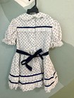 Vintage Girls Frilly Dress Circle Lace Dress Size 5