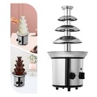 Chocolate Fountain Machine 4 Tier Stainless Steel Luxury Cheese Cascading Fondue