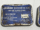 Vintage Sunbeam Stewart 84 Au Bottom Clipper Blade Tins And Razors