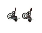 Top Plate Bearing Heavy Duty Swivel Caster Rubber Wheels 4 Pack 1 5 Inch